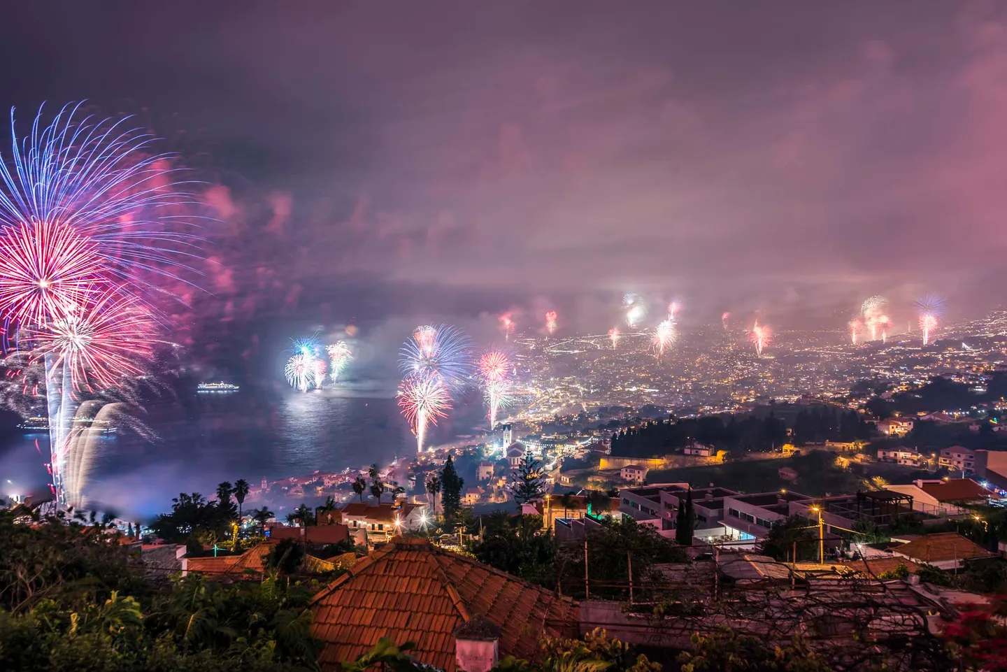 A city view across Funchal on the island of Madeira.